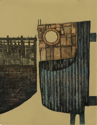 Quayside Construct: Mooring
Lithograph
360mm x 280mm
2023